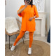 ENSEMBLE COTON T-SHIRT OVERSIZE + LEGGING ASSORTI PE878 BLEU ROYAL