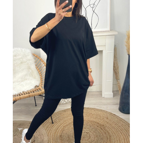 ENSEMBLE COTON T-SHIRT OVERSIZE + LEGGING ASSORTI PE878 BLEU ROYAL