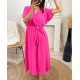 Robe longue printemps-été : fluidité et élégance en 12 coloris - Découvrez notre nouvelle collection PE1138 BLEU ROYAL