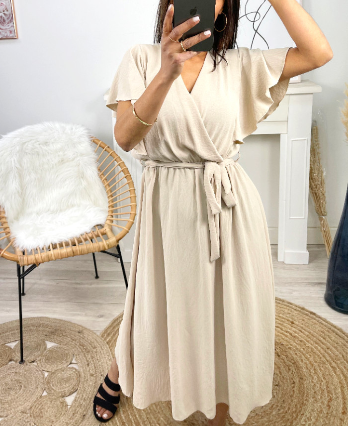 Robe longue printemps-été : fluidité et élégance en 12 coloris - Découvrez notre nouvelle collection PE1138 BLEU ROYAL