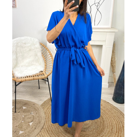 Robe longue printemps-été : fluidité et élégance en 12 coloris - Découvrez notre nouvelle collection PE1138 BLEU ROYAL