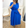Robe longue printemps-été : fluidité et élégance en 12 coloris - Découvrez notre nouvelle collection PE1138 BLEU ROYAL