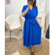 Robe longue printemps-été : fluidité et élégance en 12 coloris - Découvrez notre nouvelle collection PE1138 BLEU ROYAL