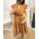 ROBE A VOLANTS PE174 CAMEL