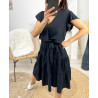ROBE A VOLANTS PE174 NOIR