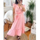 ROBE LONGUE IMPRIMEE 1181 CORAIL