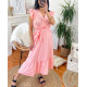 ROBE LONGUE IMPRIMEE 1181 CORAIL