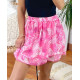 JUPE COURTE IMPRIMEE 1162I1 FUSHIA