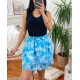 JUPE COURTE IMPRIMEE 1162I1 BLEU