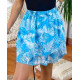 JUPE COURTE IMPRIMEE 1162I1 BLEU