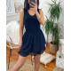 JUPE COURTE UNIE SUPERPOSITION 1162 NOIR