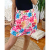 JUPE COURTE IMPRIMEE 1162I2 BLANC