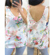 TOP SANS DOUBLURE DOS CROISE 9742 BLANC