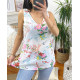 TOP SANS DOUBLURE DOS CROISE 9742 BLANC